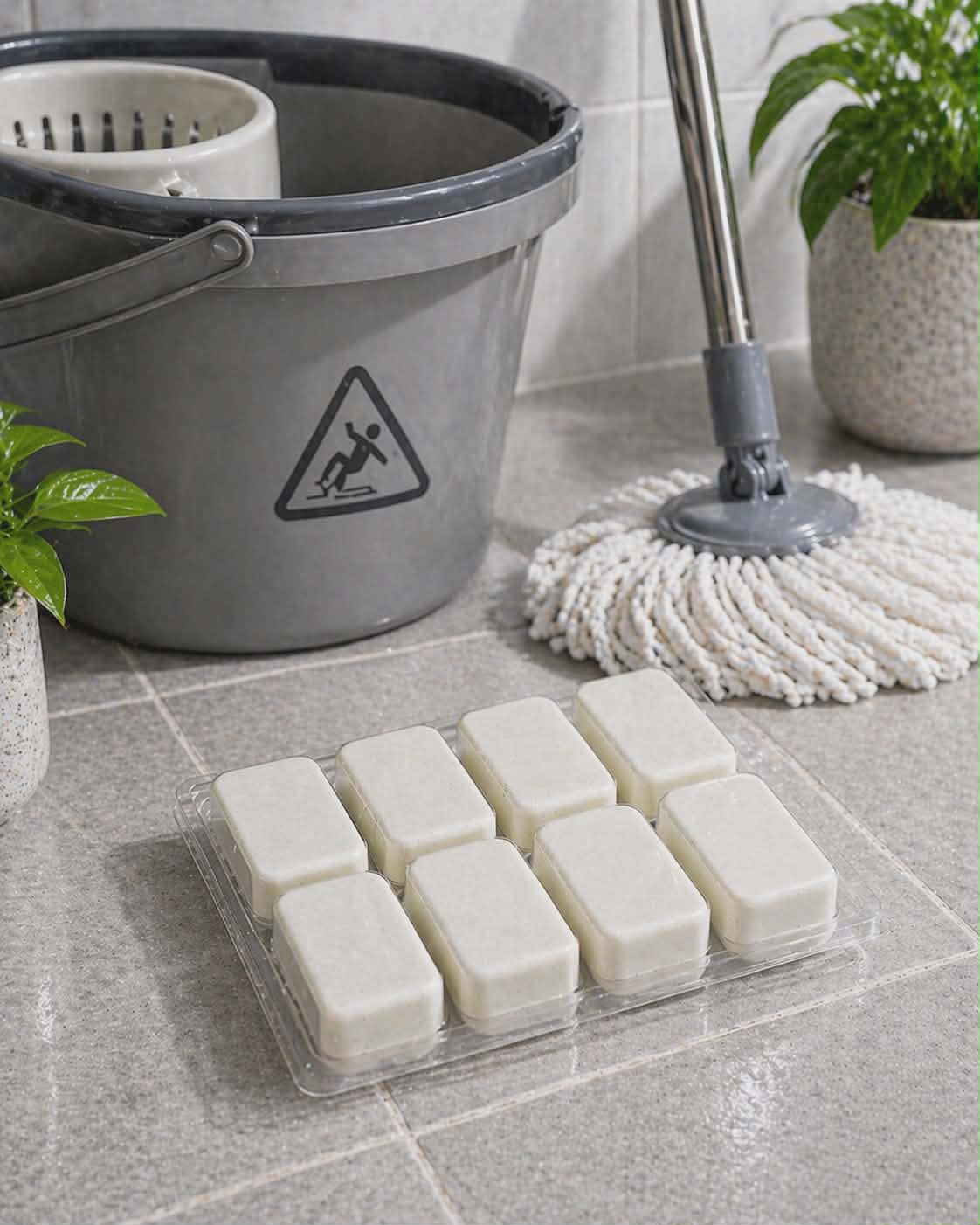 Mop sink and toilet fizzers