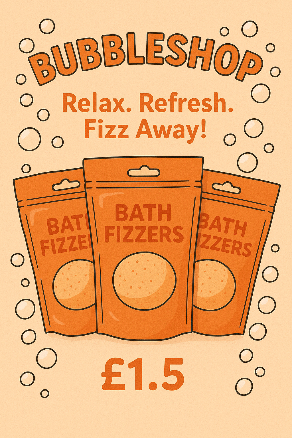 bath fizzer bags no postage