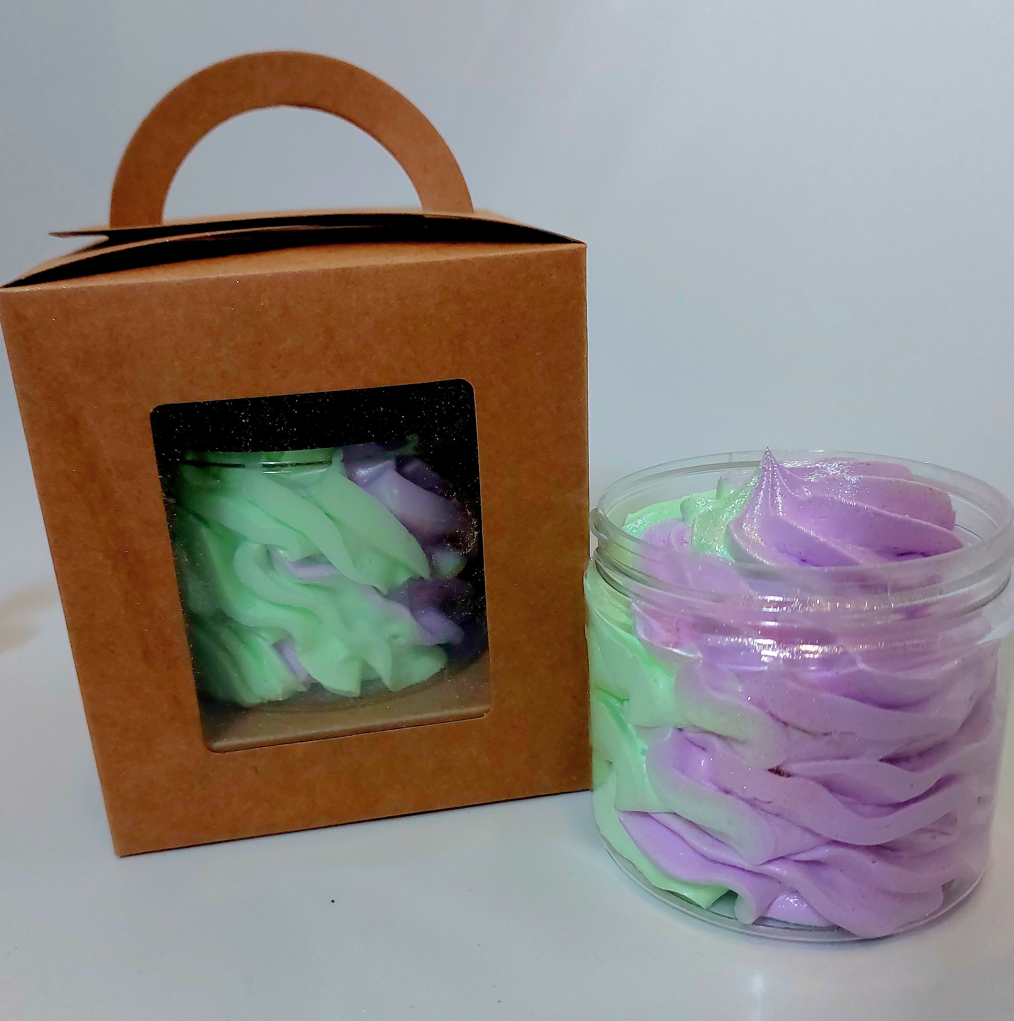 Alien Abduction whipped soap by Bubbleshop perfume inspired with a bold sweet fragrance and fluffy creamy texture in a galaxy inspired design