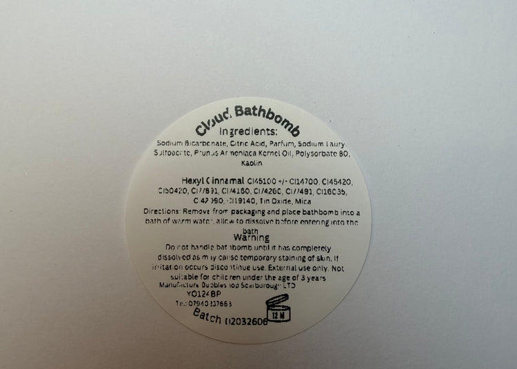 round ingredient label by BubbleShop