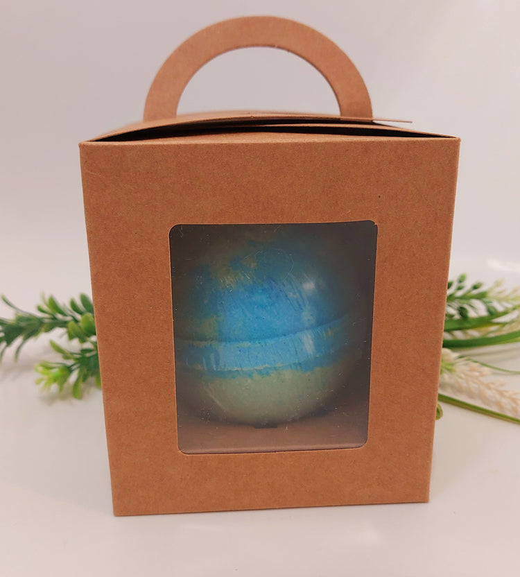 green and blue bathbomb by BubbleShop