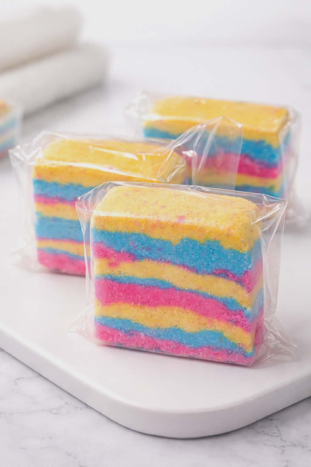 baby powder bath bomb rock fizzy handmade bath bomb by BubbleShop