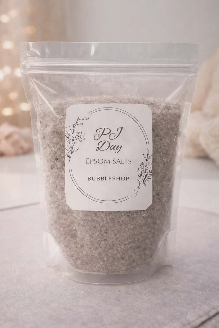 pj day epsom bath salts relaxing cosy bath soak BubbleShop