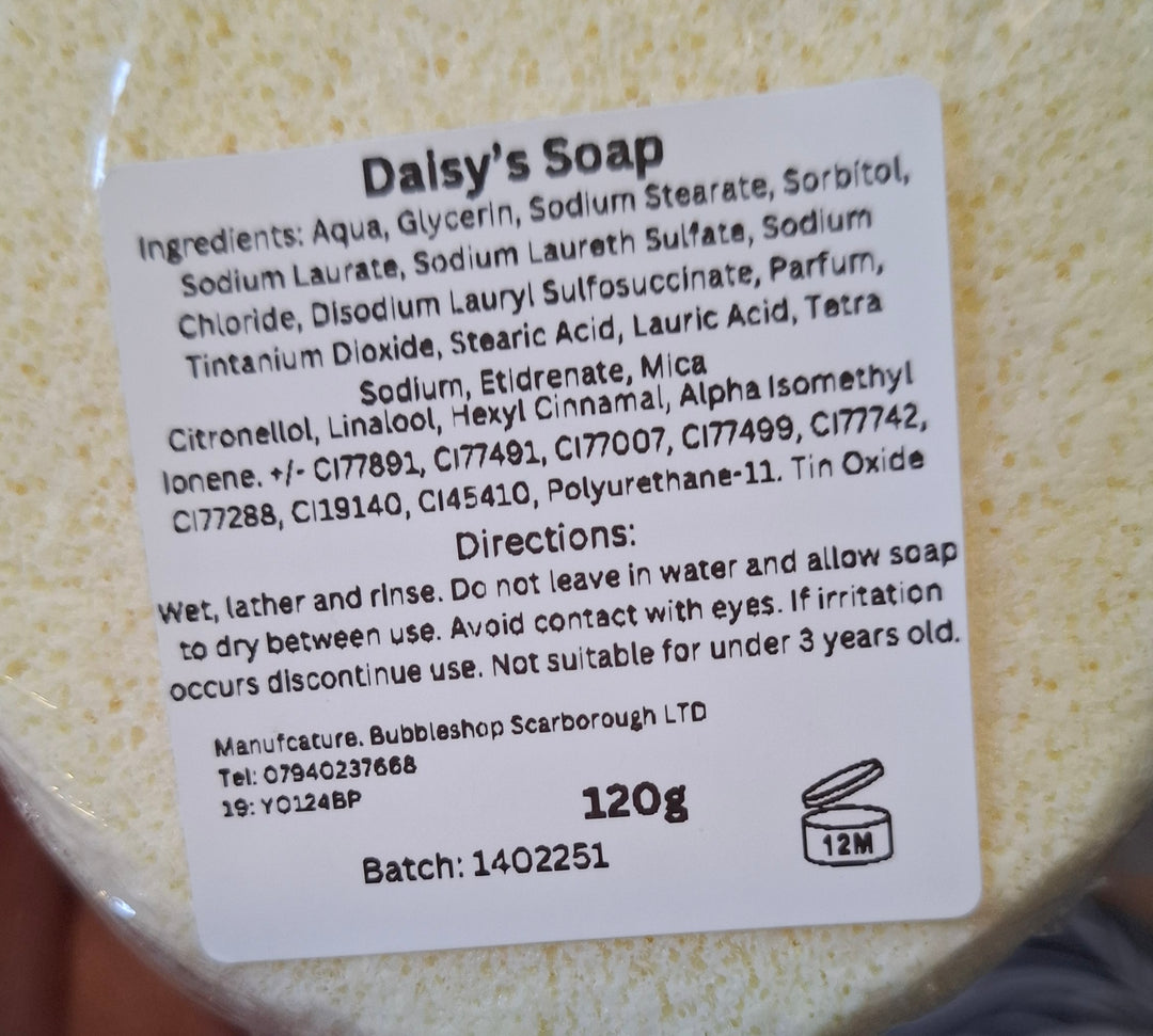 daisy soap sponge ingredients list photo 
