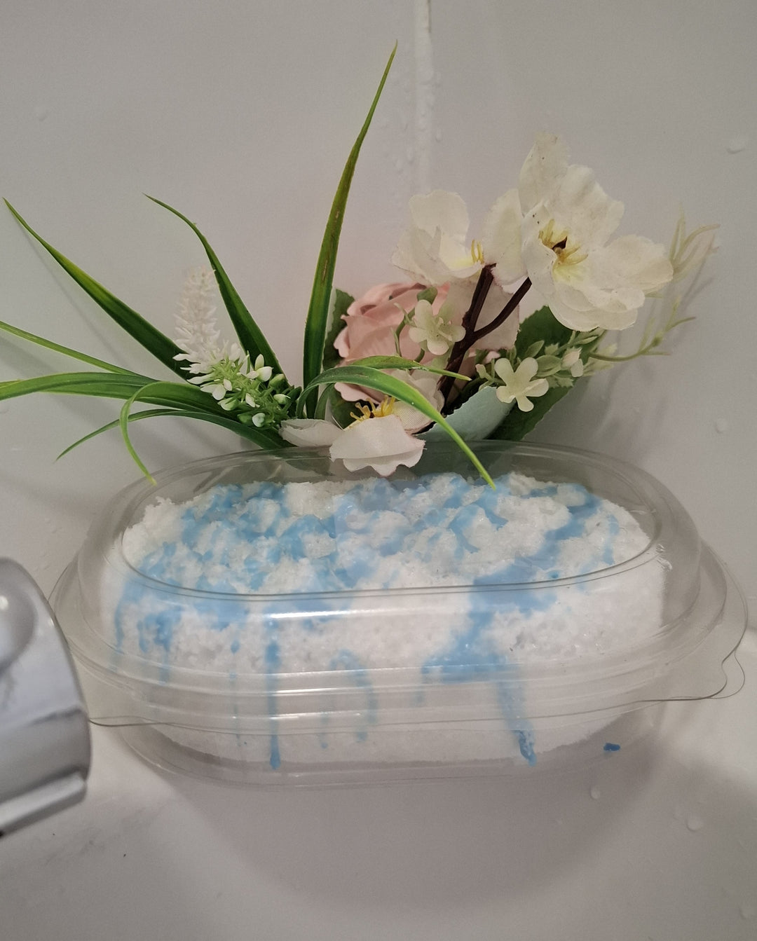 Ice pixie snow fairy inspired soap sponge by BubbleShop with fresh sweet scent 