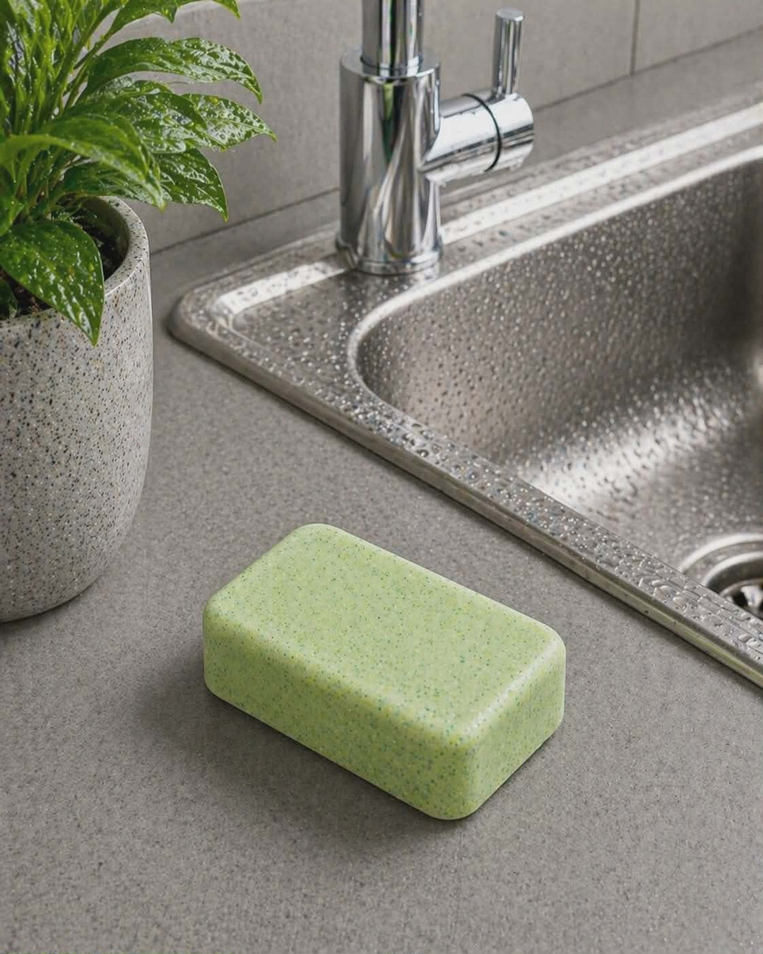 Ombre mop sink and toilet fizzers by BubbleShop luxury scented cleaning tablets for home cleaning photo of tablet next to sink