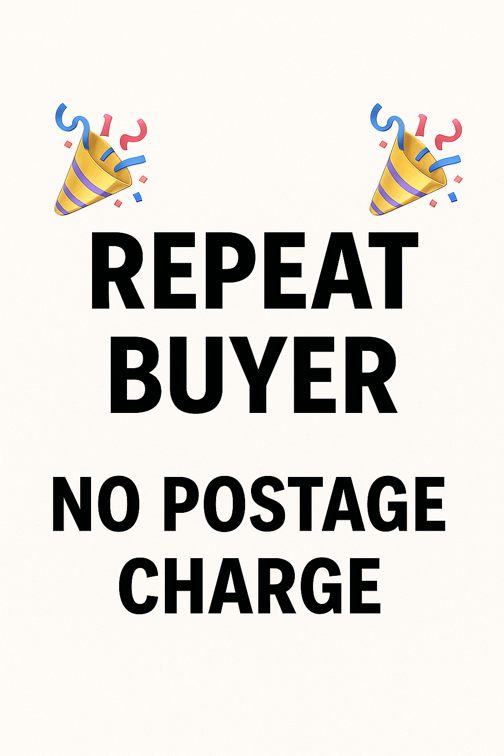repeat buyer £1.5 raffle no postage