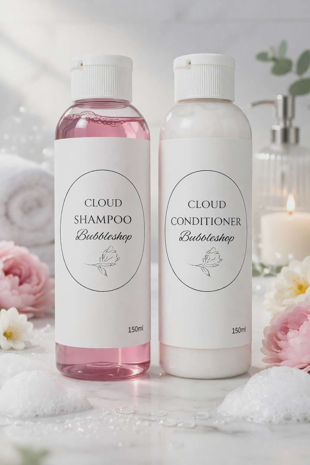 rouge shampoo and conditioner set luxury fragrance hair care BubbleShop