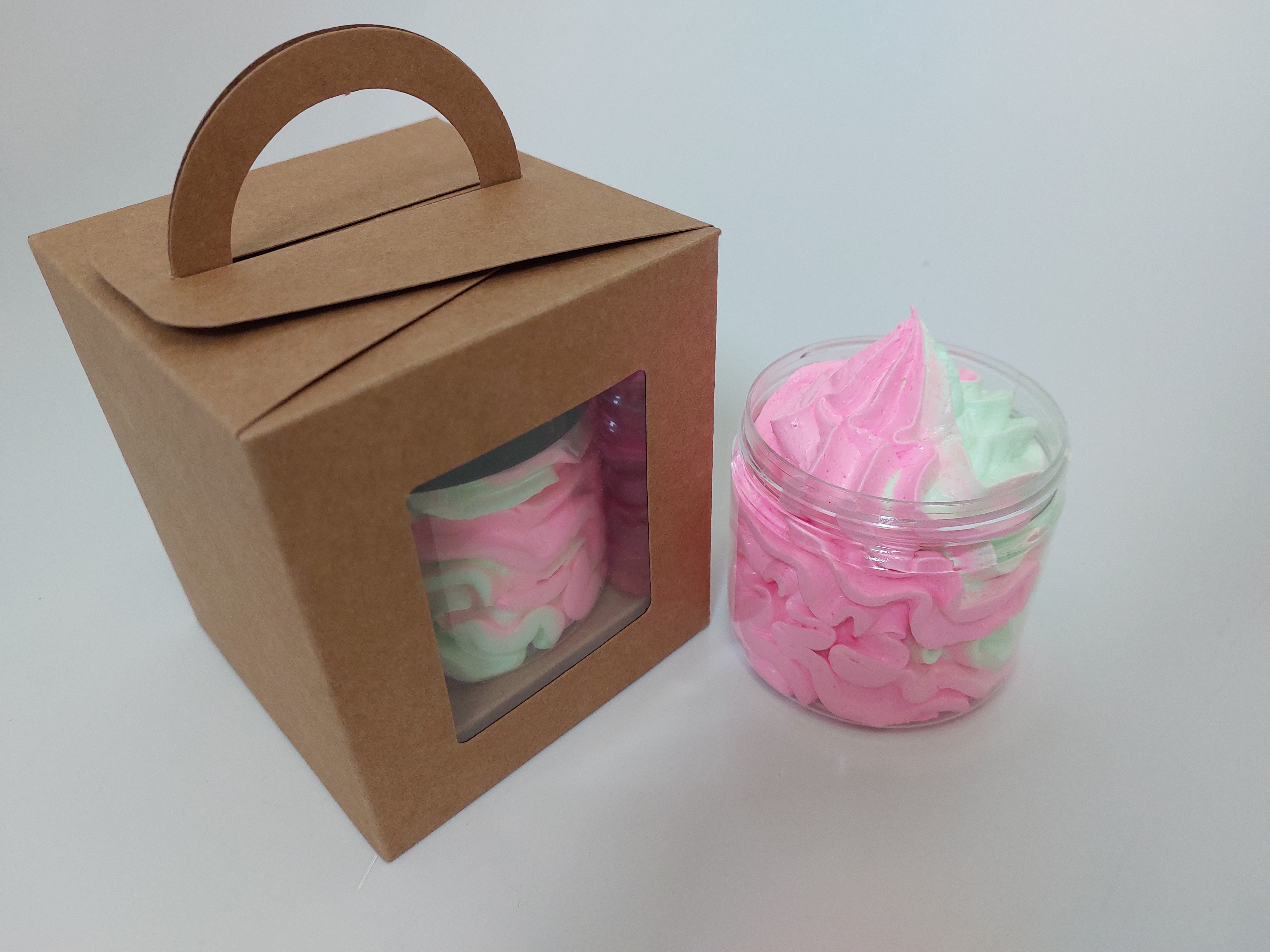black cherry whipped soap green and pink by BubbleShop