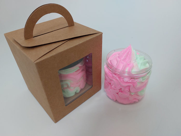 black cherry whipped soap green and pink by BubbleShop